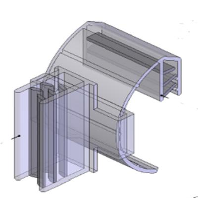 China Supermaerket Small Display PVC Clip, Supermarket Promotion Display Clip Quality Plastic Label Holder Of Supermarket Shelves for sale