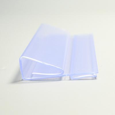 China Plastic Supermarket Ticket Strip PVC Label Holder Plastic Data Strip Display Tag Holder For Supermarket Shelf for sale