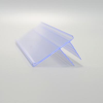 China Supermaerket show 10mm thickness plastic glass shelf label holder price holder DS-1018 for supermarket for sale