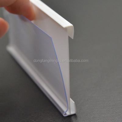 China Supermarket Plastic Holder For Making C Shape Extrusion Strip Plastic Label Holder DS-1016 for sale