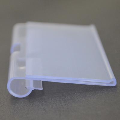 China Supermarket Shelf Supermarket PVC Basket Plastic Label Holder For Shelf for sale