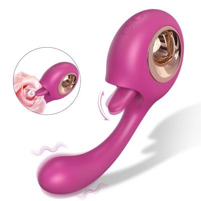 China New Arrival handheld G spot love egg tongue licking vibrator for women masturbating for sale