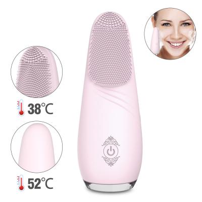 China High Quality Hot Selling Electric Waterproof Face Cleanser Massager Soft silicone Cleaning Brush Face Massager for All Skin type for sale