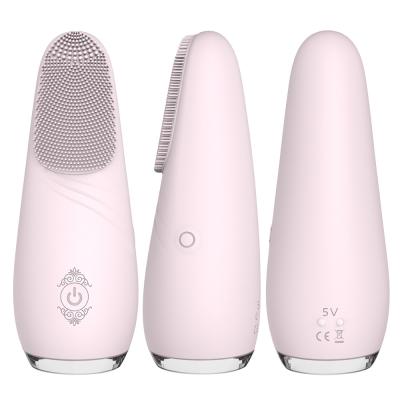 China Electric Waterproof Face Cleanser Massager Soft silicone Cleaning Brush Face massage toys for woman for sale