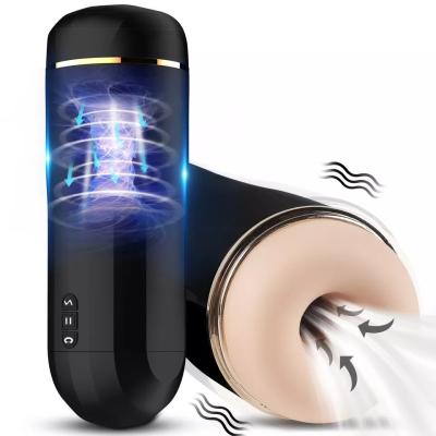 China New Style Male Masturbator Automatic Male Stroker with Suction Vibrating Stroker Masturbator Sex Toys for Man for sale