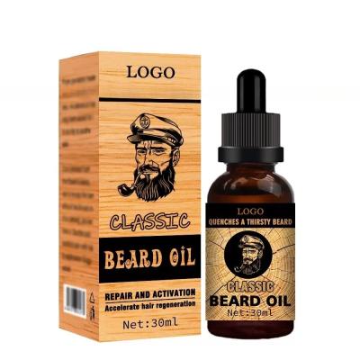 China Custom Logo beard and mustache growth beauty beard oil for sale