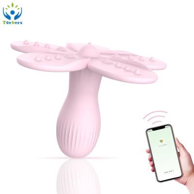 China APP Remote Control Rose Vibrator 9 Modes Mini Pocket Vaginal Stimulator with APP Adult Female Sex Toys for sale