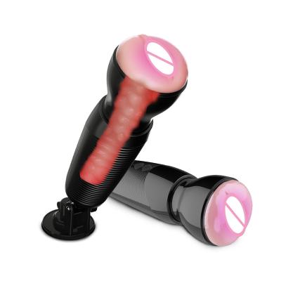 China 7 frequency thrusting powerful suction for hands-free fun Suction cup base Headphones sound masturbator cup for sale