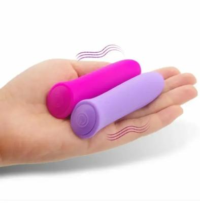 China USB Rechargeable Silicone Dildo G-spot Mini Bullet Vibrator Clit Massage Stick Rechargeable Vibrator Adult toys for sale