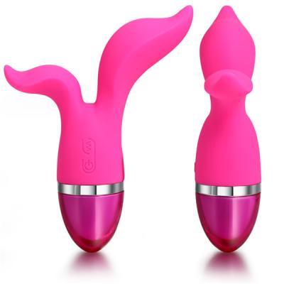 China Double head vibration pussy clitoris silicone female vibrator clitoris nipple dual stimulation sex toys adult women massager for sale