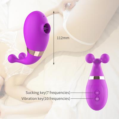 China Magnetic wear purple and pink little whale vibrator female masturbators suck vibrations for sale