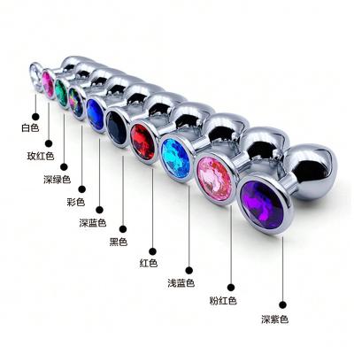 China Hot Sale Premium Quality Stainless Steel Anal Plug Set One Carton Aluminum Alloy Sex Jewel Toys for Women for sale