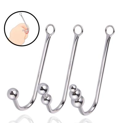 China Metal Adult Anal Beads Bondage Hook Plug For Health Care Masturbation for Men and Women Sex Love Tools for sale