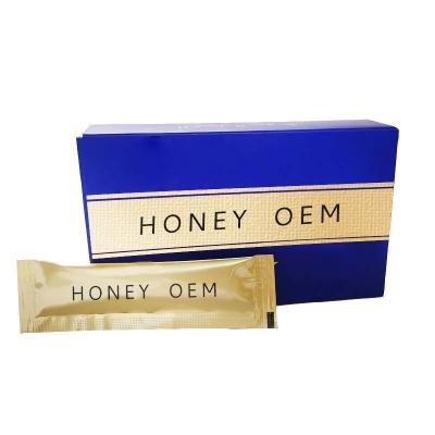 China Hot high man honey low price new Drink sweet Royal honey from Malaysia Blue paper box OEM Honey & Packaging for sale