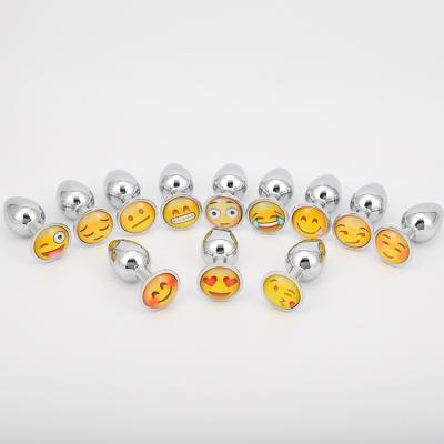 China factory cheap price flag butt plug gay anal beads aluminum alloy anal plug Funny pattern anal plug for sale