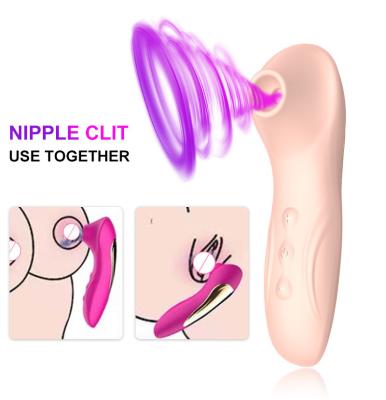 China Kovia 10 Sucking Modes Vibration Clitoris Nipples Clitoral Sucking Powerful sucking vibrator masturbation Vibrator For Women for sale