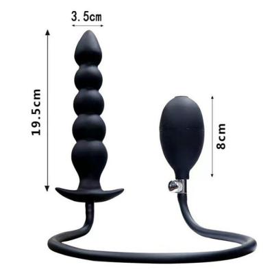 China 9 Models Vibration Inflatable Anal Plug Vibrator Silicone Expansion Anal Plug for men and Women with SM Adult Sex Pump for sale