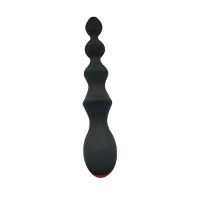 China Adult products Silicone vibrating bead pulling three motor strong shock massage stick female flirting toy wholesale for sale