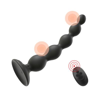 China 10 Frequency Vibration Electric Remote Control Anal Beads Butt plug Massager for sale