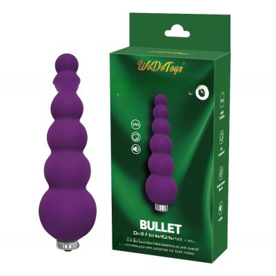 China Butt Plug Bullet G Spot Vibrator. Original Manufacture Cheap Price Silicone Anal Beads Plug Vibrator for sale