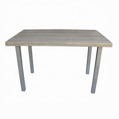 China Removable Cover Rectangle Concrete Table Top With Wood Vein Look For Outdoor Use for sale