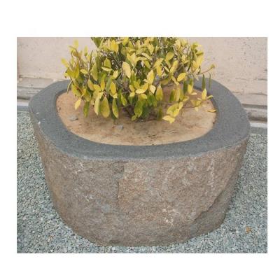 China Garden decoration natural granite garden lanscaping stone flower pot and flower pot for sale