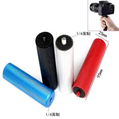 China Portable Camera Video Stick Led Flashlight Camcorder with Metal Grip Hand Grip Mount Mini Camera Stabilizer Grip Handle for sale