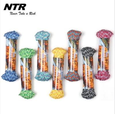 China Multifunctional ParachuteCord 550 Core Nylon Ropes Tent Rope Parachute Tie Up Survival Outdoor Rope for sale