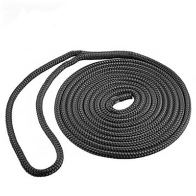 China Wholesale Marine Rope Polyester Bungee Dock Line Braided Yacht Boat Rope Double for sale