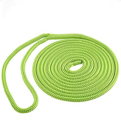 China Braided Line Yacht Boat Marine Rope Polyester Boat Bungee Dock Double Line for sale