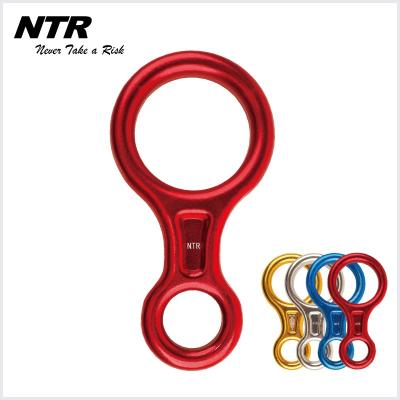 China Rappelling and Speed ​​Besiege Rescue High Strength Descending Aluminum Alloy Climbing Gear for Besieging Rock Climbing Rappelling, Red Heavy Duty Plate Rigging for sale