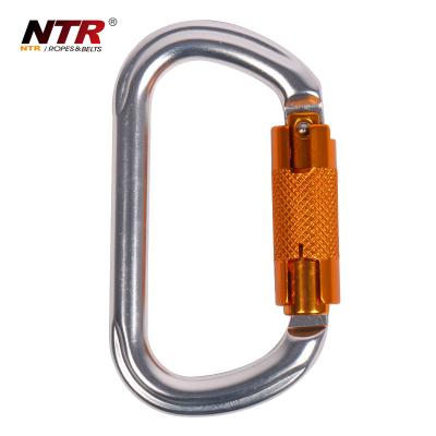 China General Industry Carabiner Climbing Self-Locking Staples for Rescue Rappelling and Gym etc., Large Swing Carabiners, O-shaped for sale