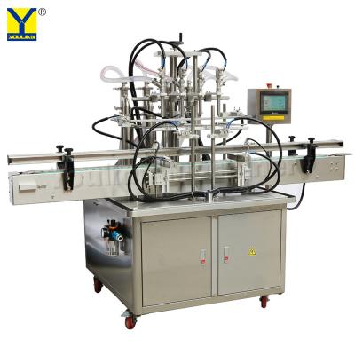 China YT4T-4G Automatic 4 Head Food Beverage Machinery Edible Oil Bottle Filling Machine with Belt Conveyor en venta