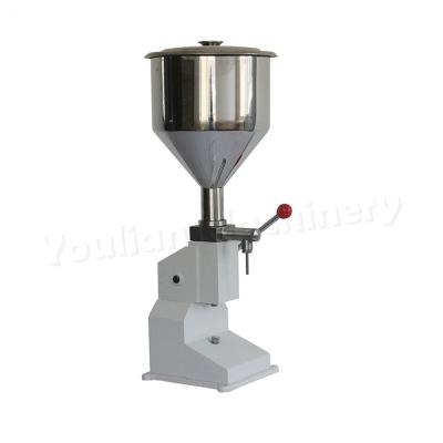 China A03 Manual 5-50ML Bottling Filler Jam and Tamato Sauce Cream Paste Jar Bottle Filling Machine Te koop