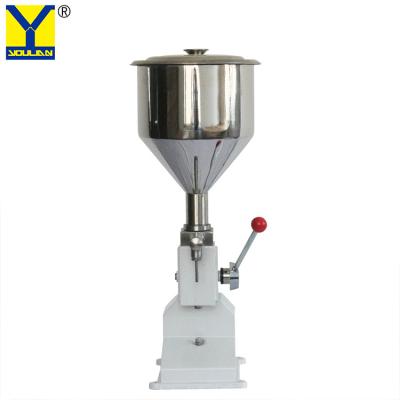 China A03 Manual Cooking Oil Filling Machine for Can Glass Bottles Te koop