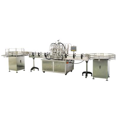 중국 YT6T Full Automatic Pneumatic Filler Liquid Lotion Soap Oil Filling Machine with Bottles Feeding Table 판매용