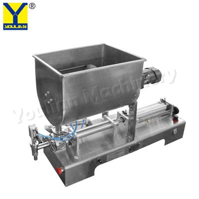 Cina GW-1 U Type Single Head Piston Bottle Filler Tomato Paste Chilli Sauce Filling Mixing Machine in vendita