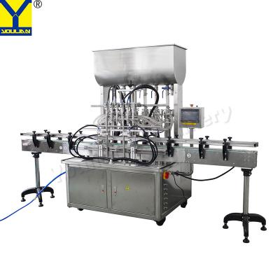 China GT6T-6G 100-1000ml Piston Servo 6 Head Volumetric Filler Shampoo Paste Bottle Filling Machine zu verkaufen