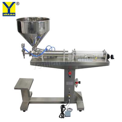 China G1LGD Semi Automatic Pneumatic Thick Paste Filler Machine Tomato Sauce Paste Bottle Filling Machine zu verkaufen