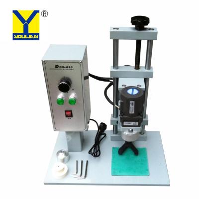 China DDX-450 Semi-auto Desktop Electric Screw Capping Machine for Plastic Glass Metal Bottle for sale