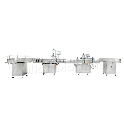 China QDX-1 and MT-200 Automatic Cosmetic Lotion Bottle Jar Screw Capping Sealing and Sticker Labeling Machine Te koop