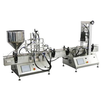 Cina GT2T and QDX Automatic Piston 2 Head Filler and Capper Eye Drop Plastic Bottle Filling and Capping Line Machine in vendita