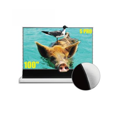 China Wholesale Vividstorm S Floor Pro 100 Alr Screen Rising Vividstorm Projector Short Throw Screen Motorized Projector Screen UST for sale