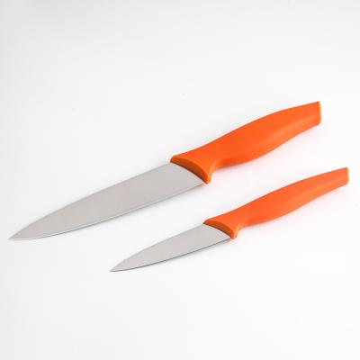 China Sustainable Wholesale Fruit Knife Set Vegetable Knife Kitchen Knife With Plastic Handle for sale