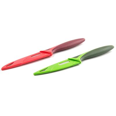 China Sustainable Hot Sale Kitchen Knife Set Vegetable Fruit Knife Knife With Rubber Handle for sale