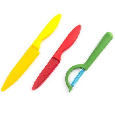 China Viable Wholesale 3pcs Kitchen Knife Fruit and Vegetable Knife Set for sale