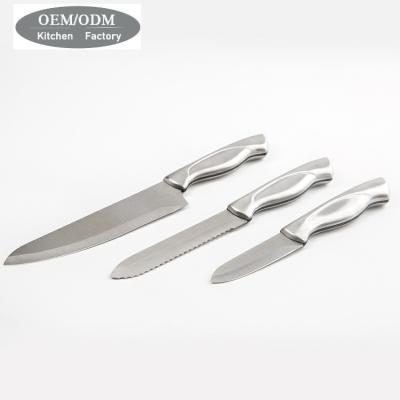 China 430 S/S good quality kitchen knife set fruit knife with stainless steel handle for sale