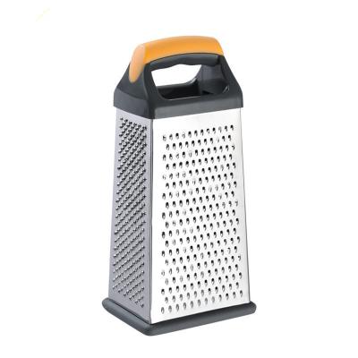 China Stainless Steel Kitchen Grater Sustainable Cutting Universal Household Four-in-One 9 Inch Stainless Steel Grater for sale