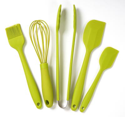 China Viable Premium Eco-Friendly Non-Stick Pastry Silicone Baking Spatulas Set Spoonula for sale