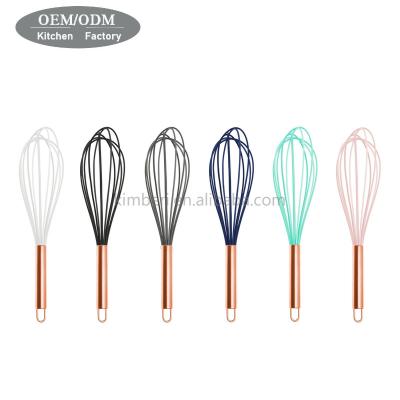 China Viable Cheap Stock Wholesale Kitchen Instruments Silicone Blender Favorite Beater Manual Beater for sale